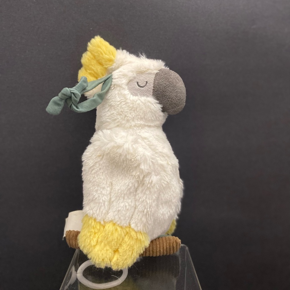 White and Yellow Cockatoo Stuffed Animal Toy